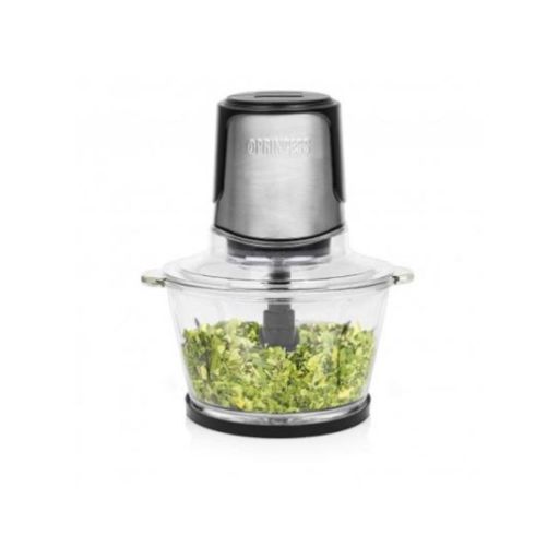 1501AME427 : Hachoir PRINCESS bol en verre 1L 300W 221051 Silver