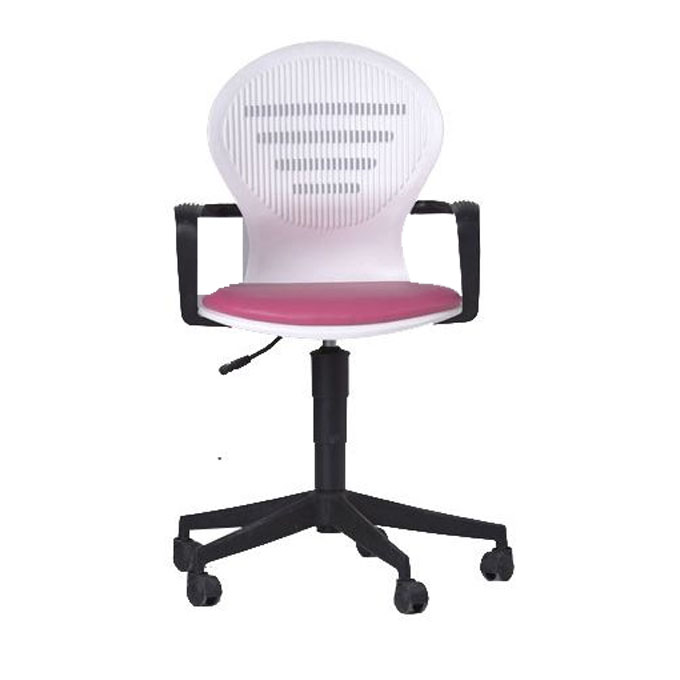 190CHA95 : Chaise Secrétaire LUNA Avec Accoudoirs Base Noir