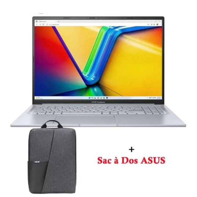 K3605VC-RP488W : Pc Portable ASUS Vivobook I5-13420H 8Go 512Go SSD RTX3050 4Go Silver Windows K3605VC-RP488W